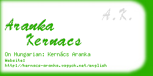 aranka kernacs business card